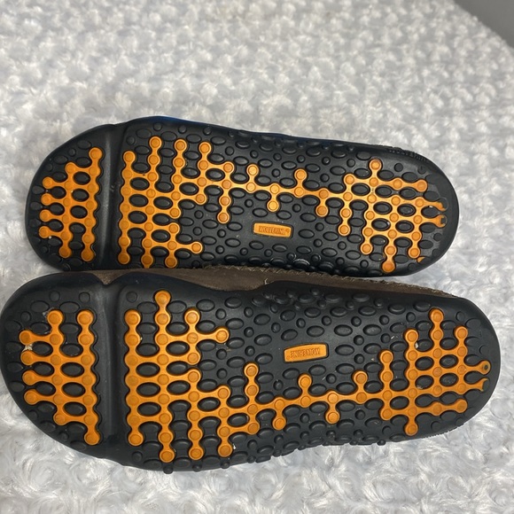 Wolverine leather tie moccasin size 8 slip resistant ICS - Picture 6 of 10